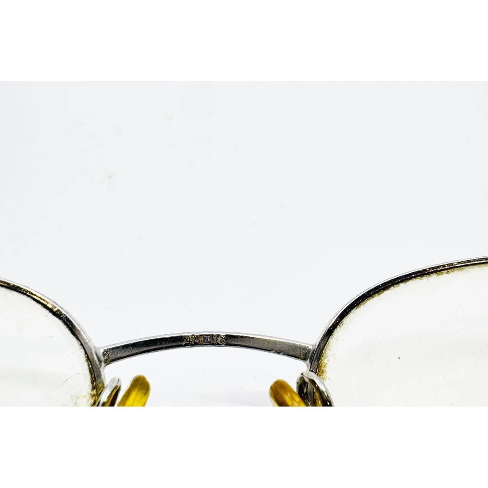 Apostrophe Eyeglasses Womens Taupe Oval Metal Frame AP 26 48-18-135 Small